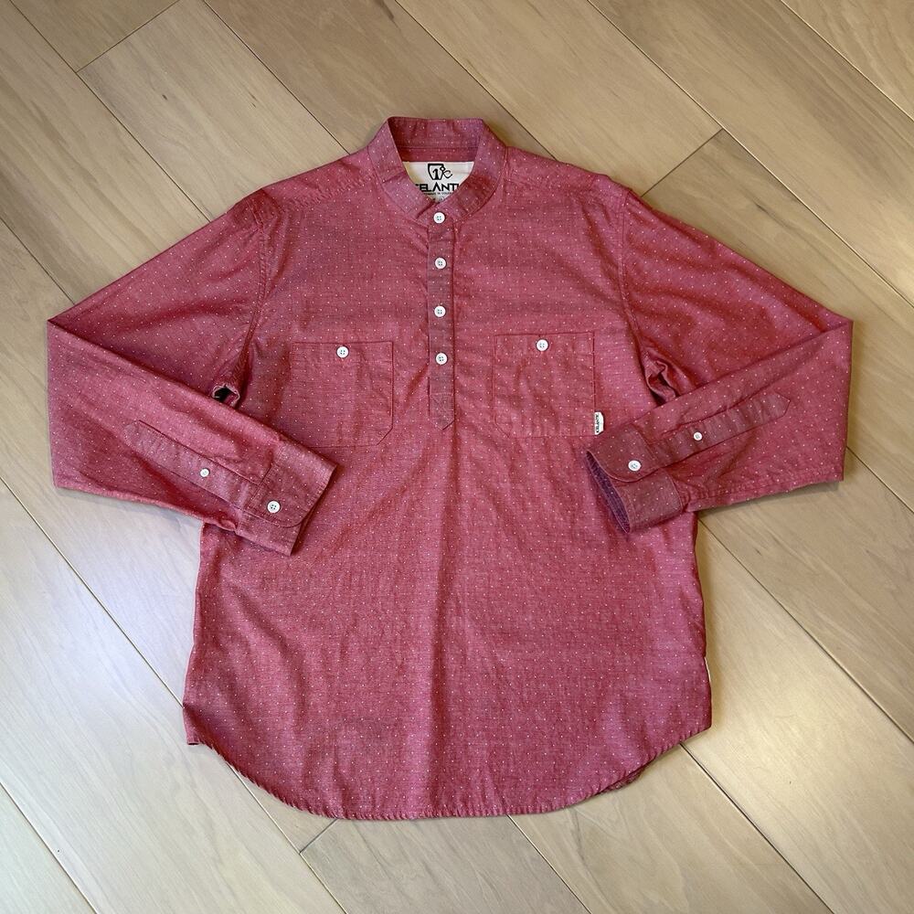 Icelantic x Stock Mfg Button Up Pop Over Shirt Long Sleeve Men’s Large